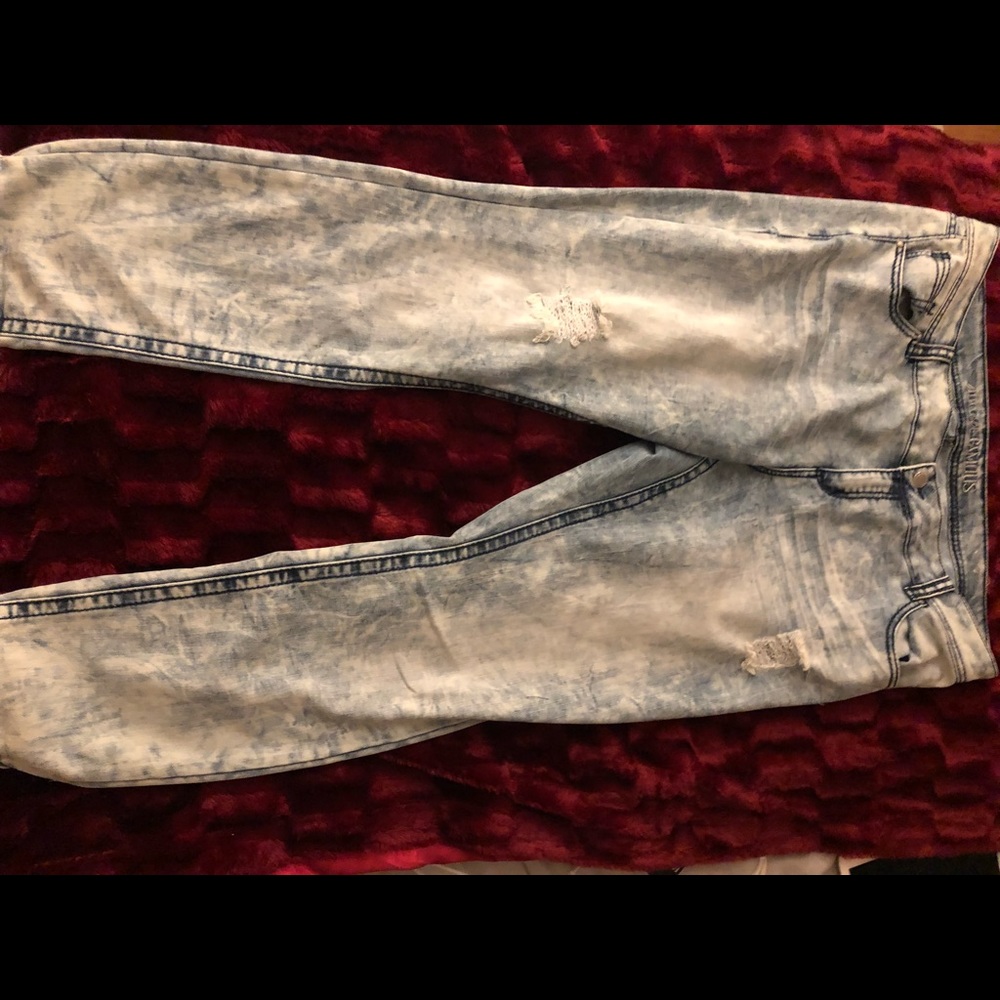 Distressed jeans